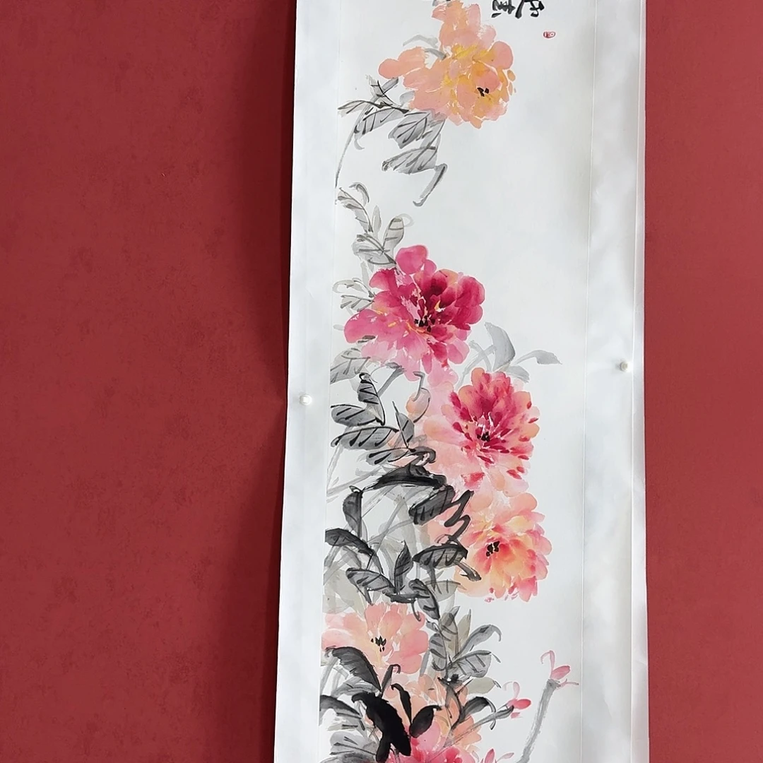 国画国画作品六尺对开