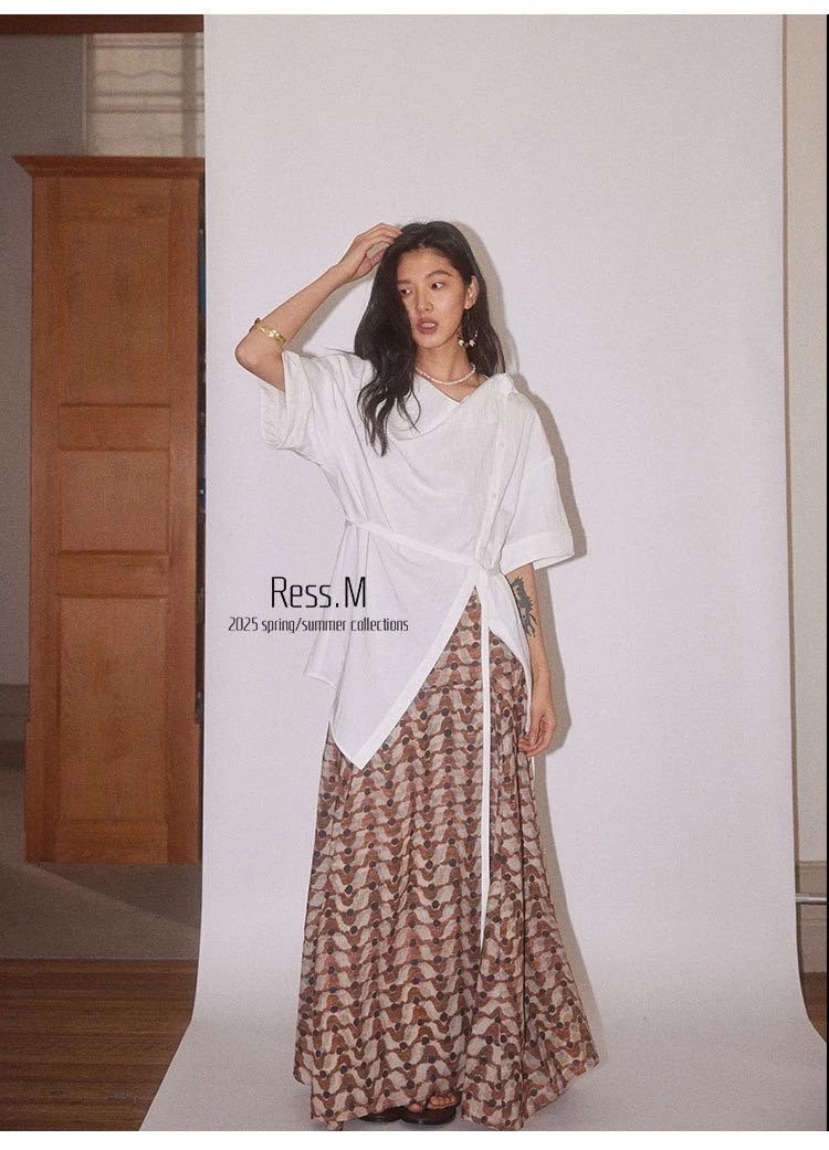 福秒-有质感的一款！荡荡领衬衫（RM01131#）RESS.M