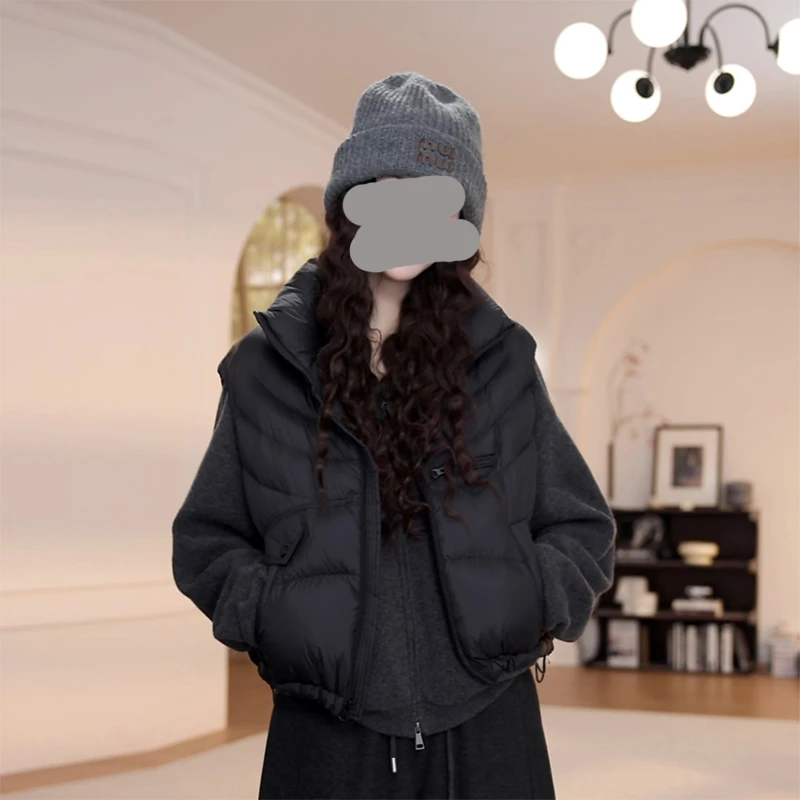 纯色立领冬季新款设计感百搭保暖叠穿马夹