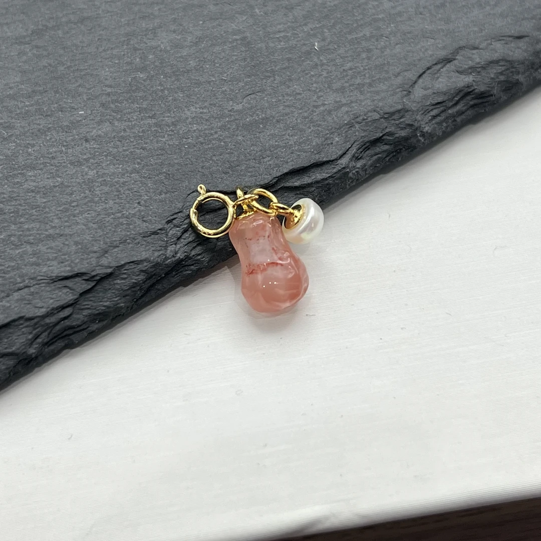 s925石榴籽南红珍珠提溜 KT24072104