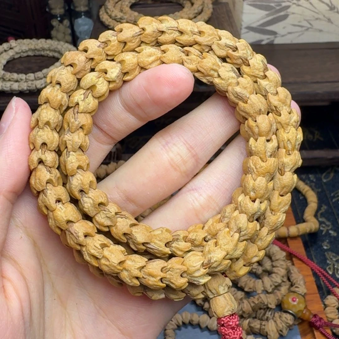 画***板柏香籽/百香籽手串五爪金龙