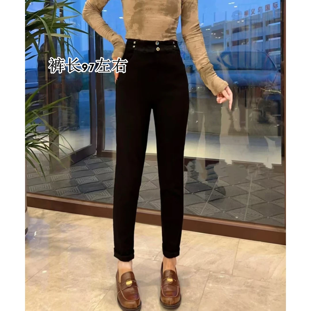 净版百搭打底裤小脚裤胖mm