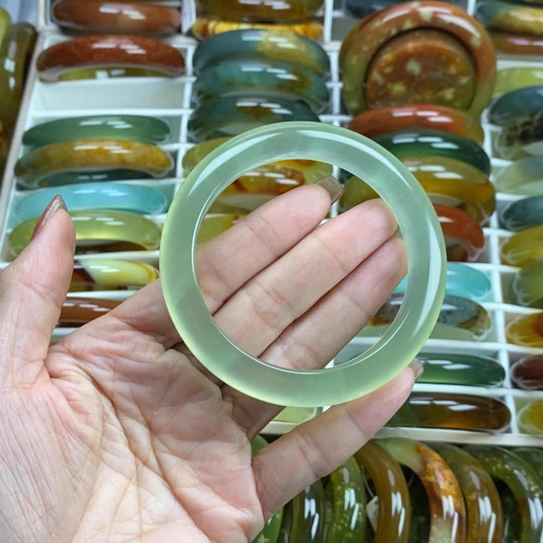 未镶嵌蛇纹石玉手镯60