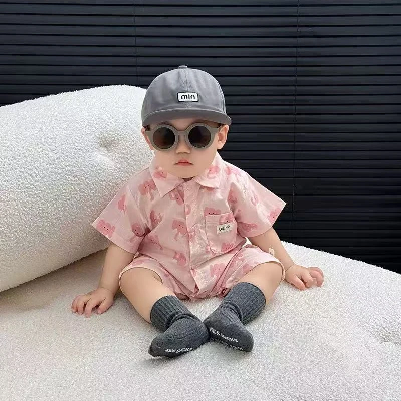 141婴儿衣服夏装新生儿男女宝宝连体衣满月超萌可爱薄款哈衣夏季