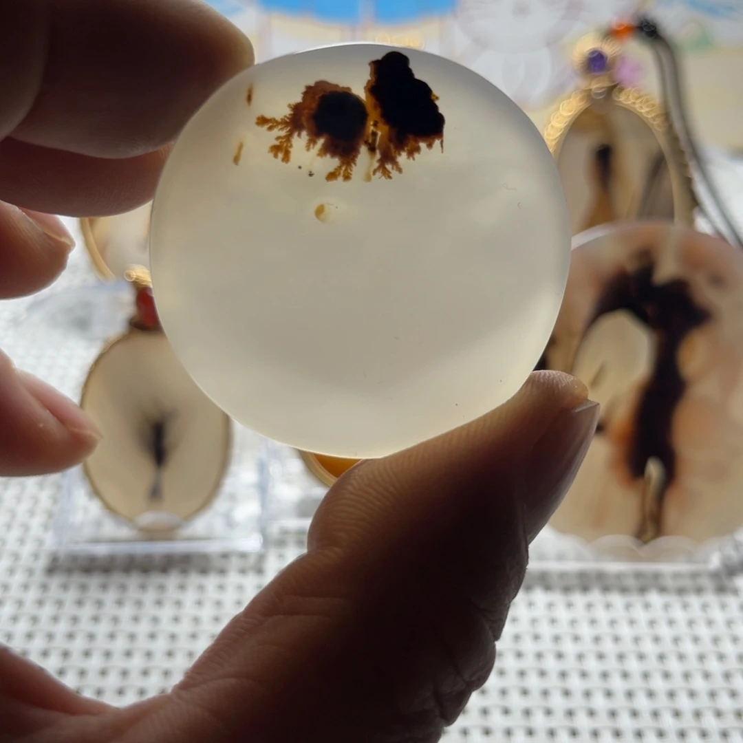 玛瑙/玉髓未镶嵌吊坠(不含链)