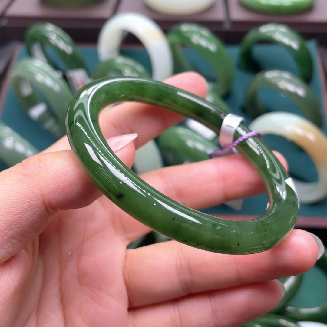 和田玉（碧玉）未镶嵌手镯5960