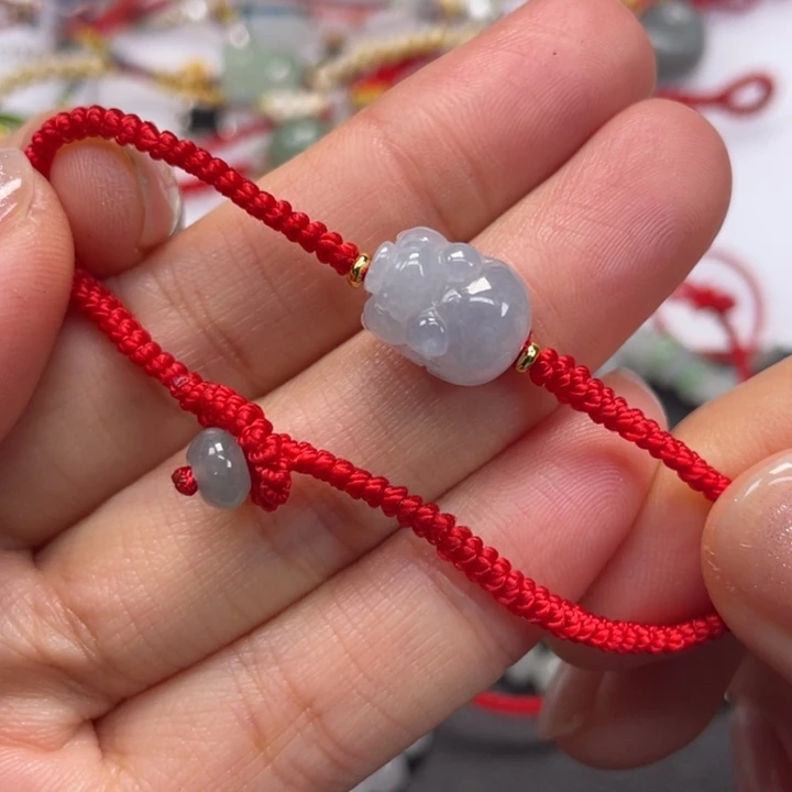 翡翠未镶嵌手绳16手围