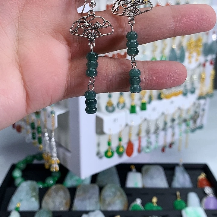 未镶嵌翡翠耳饰耳坠