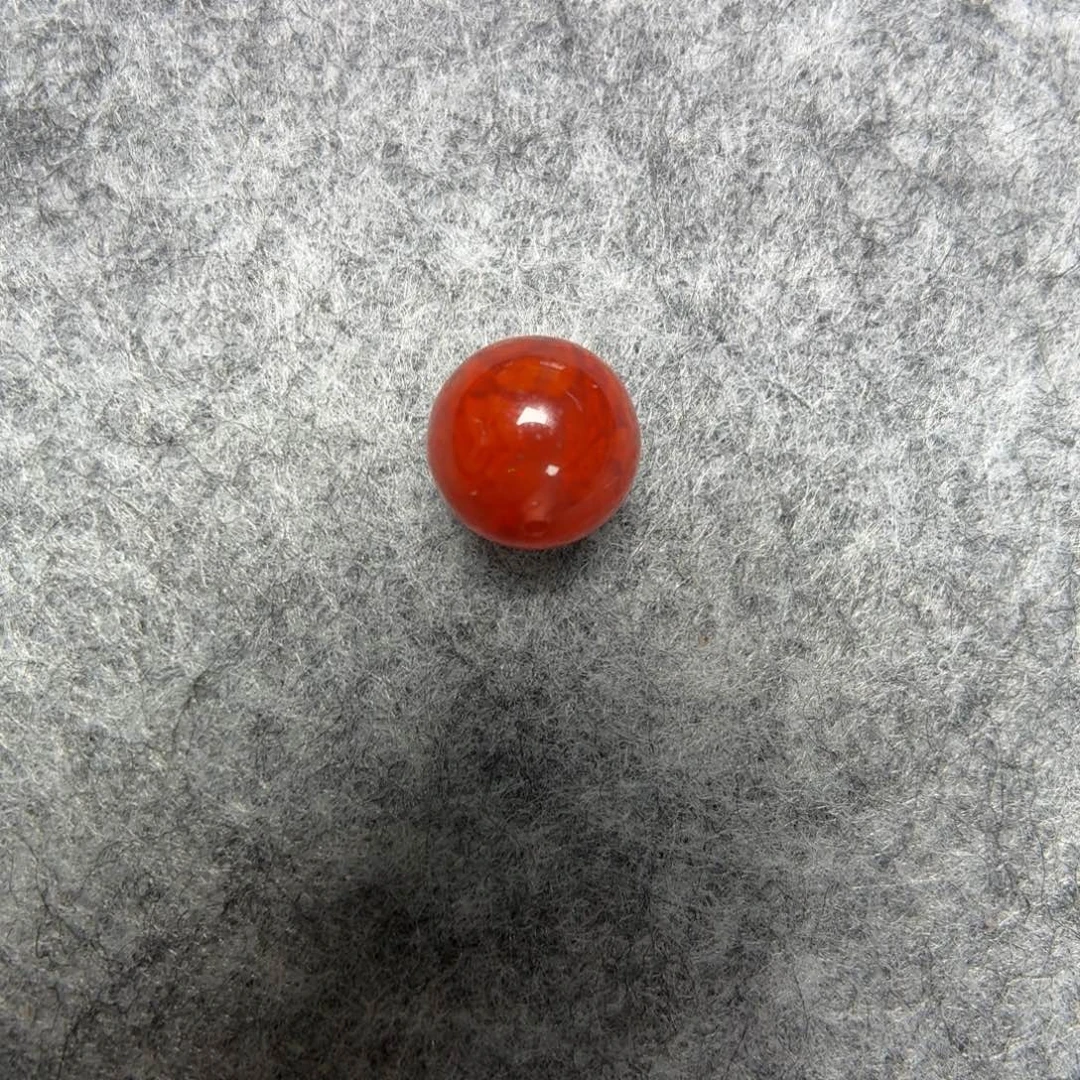 大***甜南红玛瑙未镶嵌珠宝半成品卡11单珠火焰纹