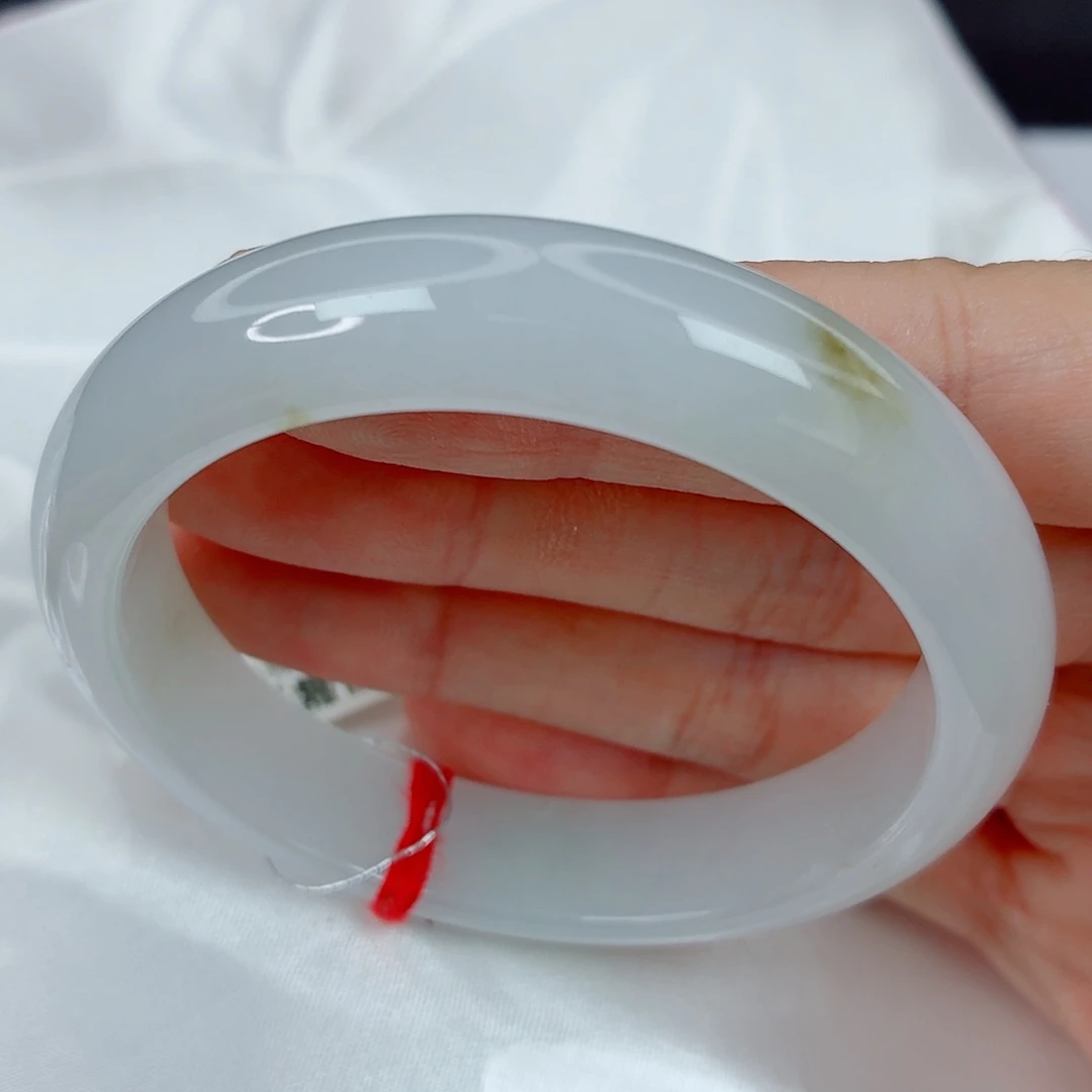 翡翠未镶嵌手镯52.8正圈，桂花糕，完整