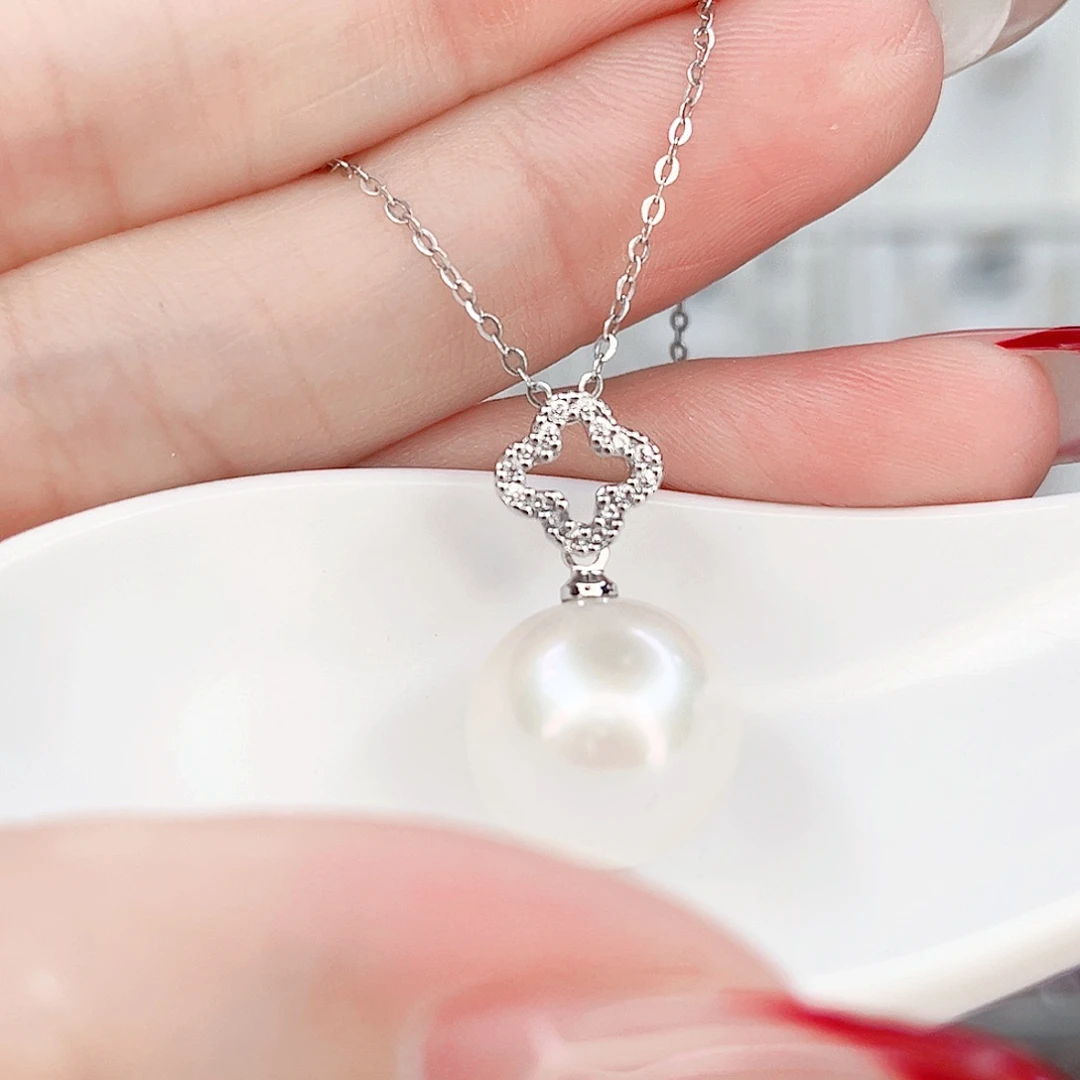 合金淡水珍珠吊坠(不含链)