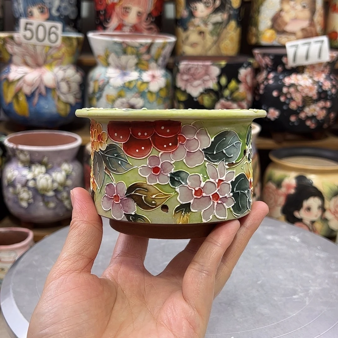 景德镇炫彩手绘口8高