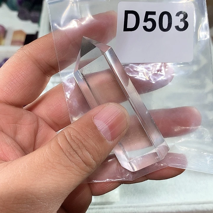 水晶天然水晶柱子D503未镶嵌叶****力