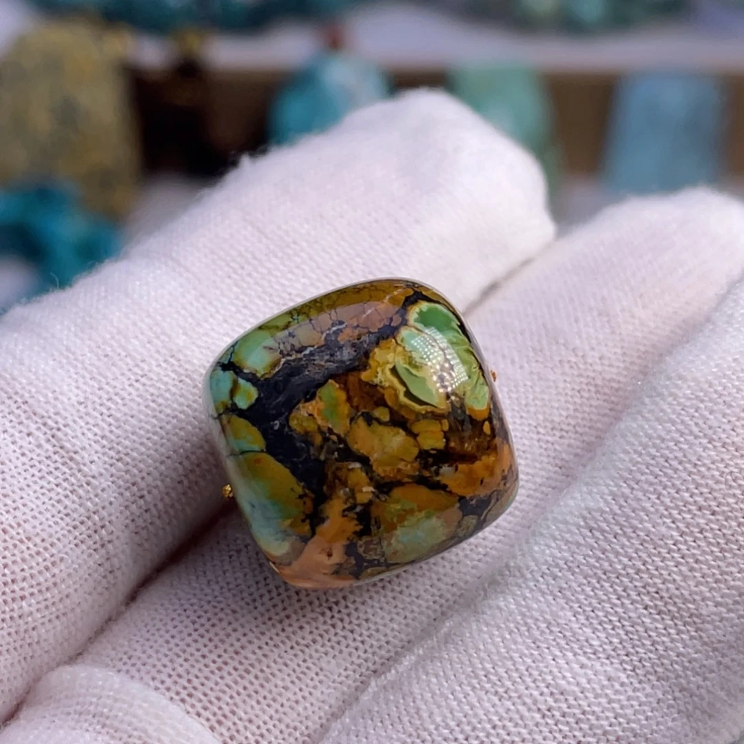 绿松石未镶嵌珠宝奇石16mm