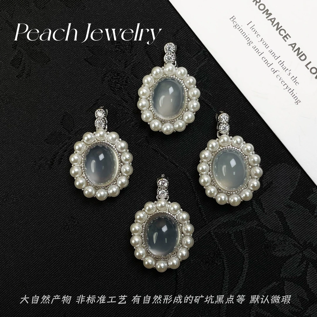 宫廷风玛瑙银吊坠 T-EM02 多样性发一颜色微差
