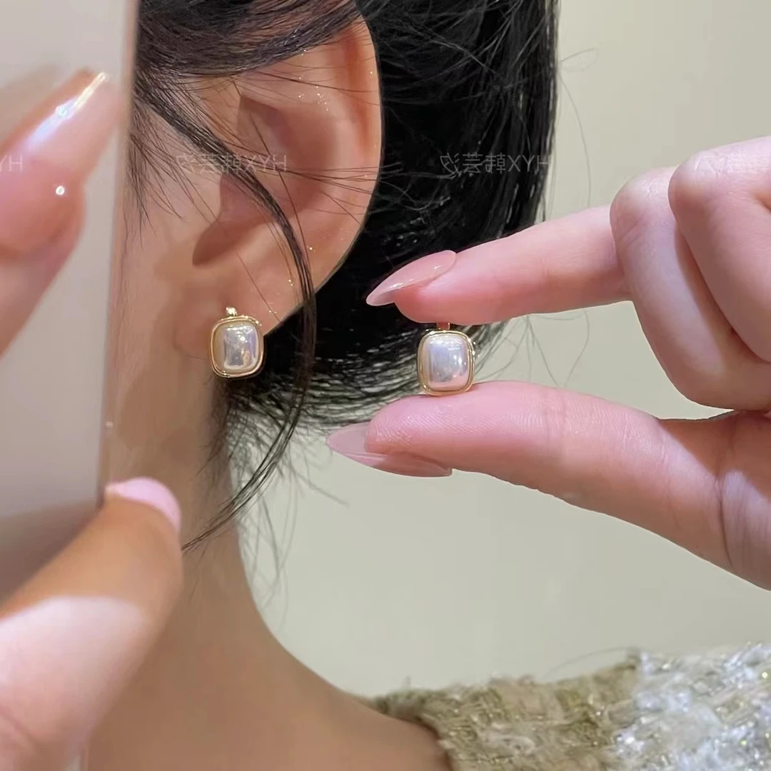 韩芸汐仿珍珠耳饰 韩芸汐HYX 耳饰 2025新品小香风耳扣耳环 A-67
