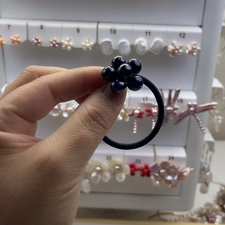 淡水珍珠发饰未镶嵌