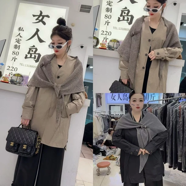 6579高级洋气披肩外套（衣长88左右）