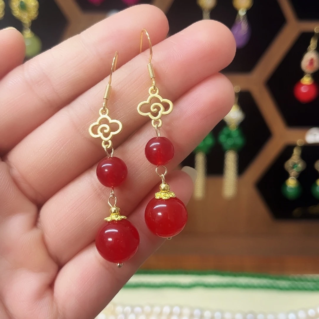 锆石合金925银耳饰