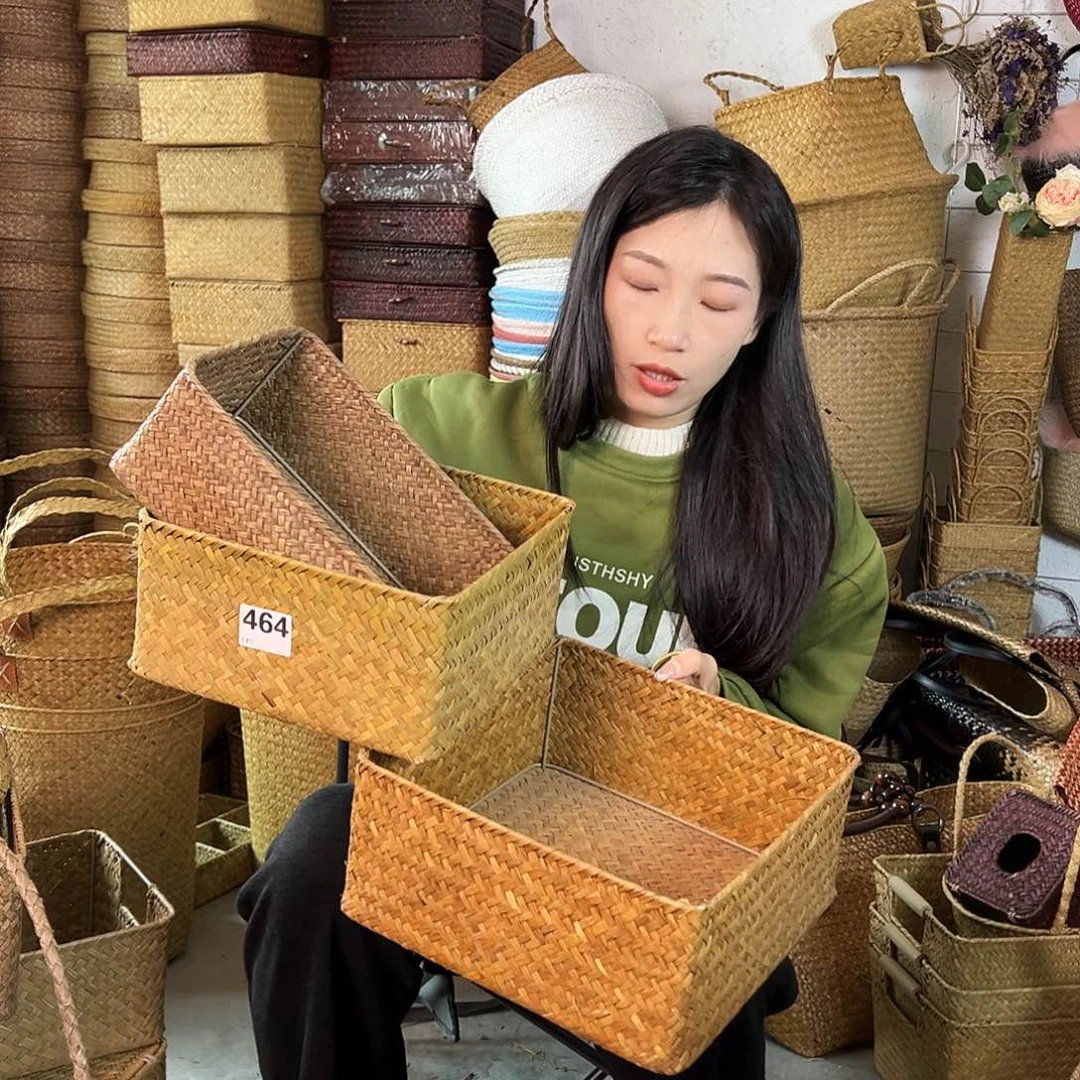 草编草编包/草编收纳盒微瑕疵