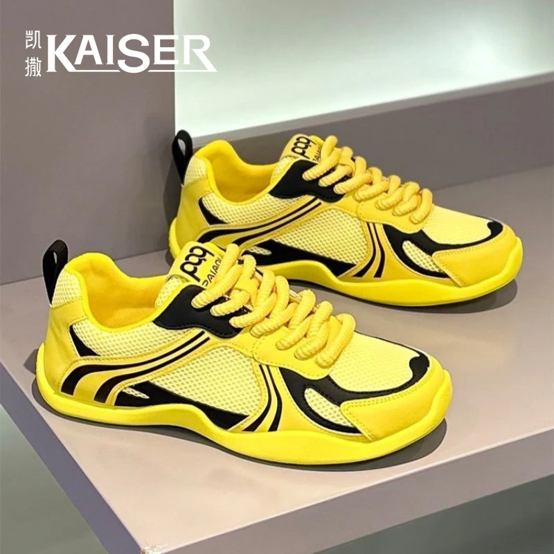 凯撒男鞋秋季轻便舒适透气网面鞋男士软底休闲鞋防滑耐磨德训鞋子