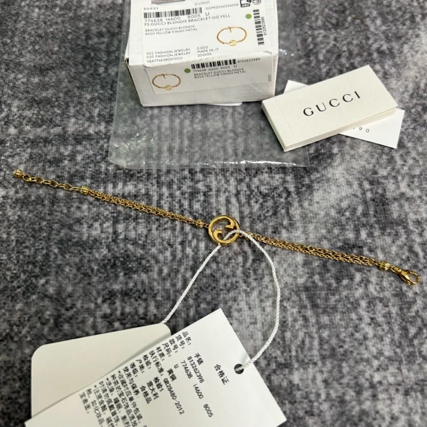 未使用 GUCCI/古驰 古驰金色双G配饰