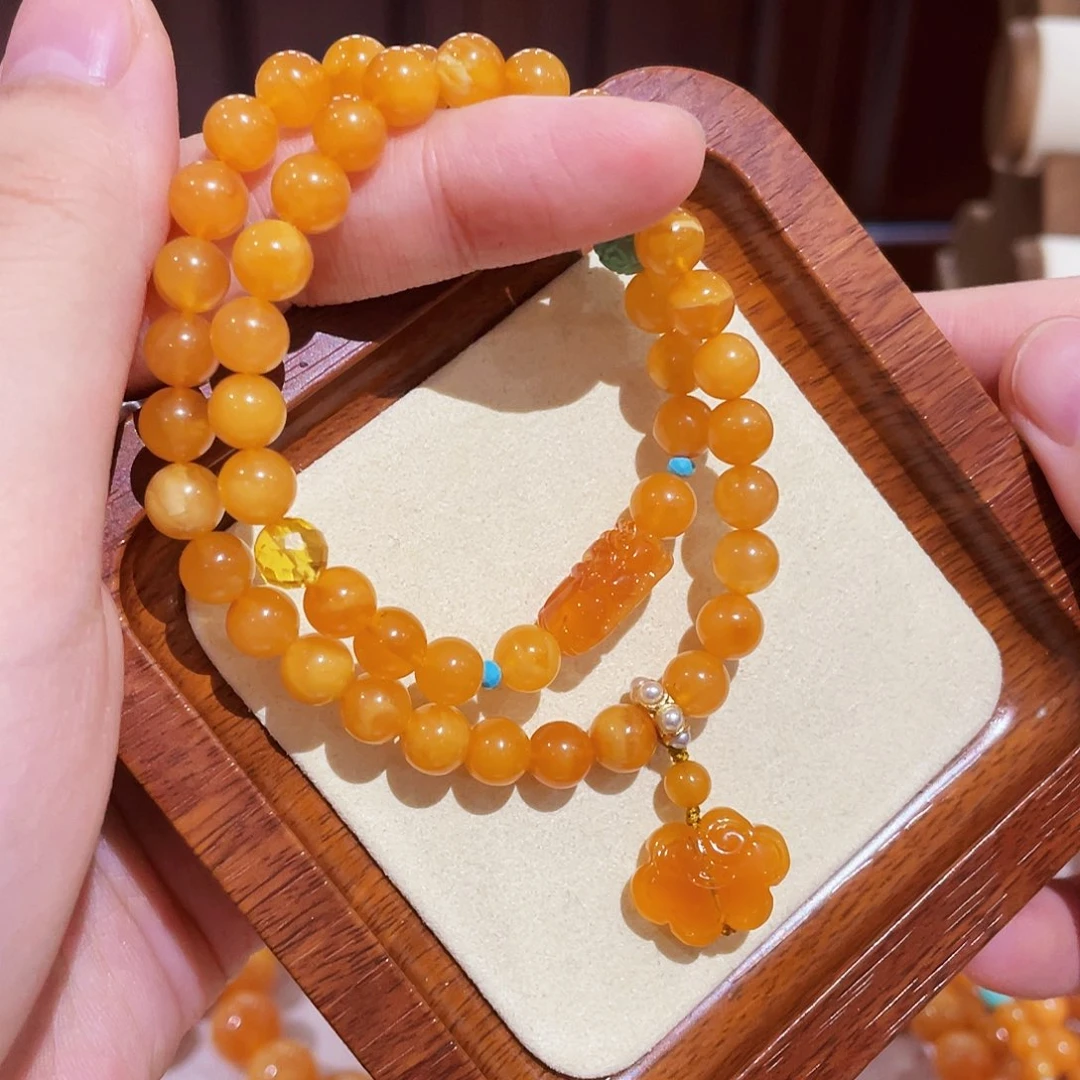 蜜蜡手链未镶嵌手串