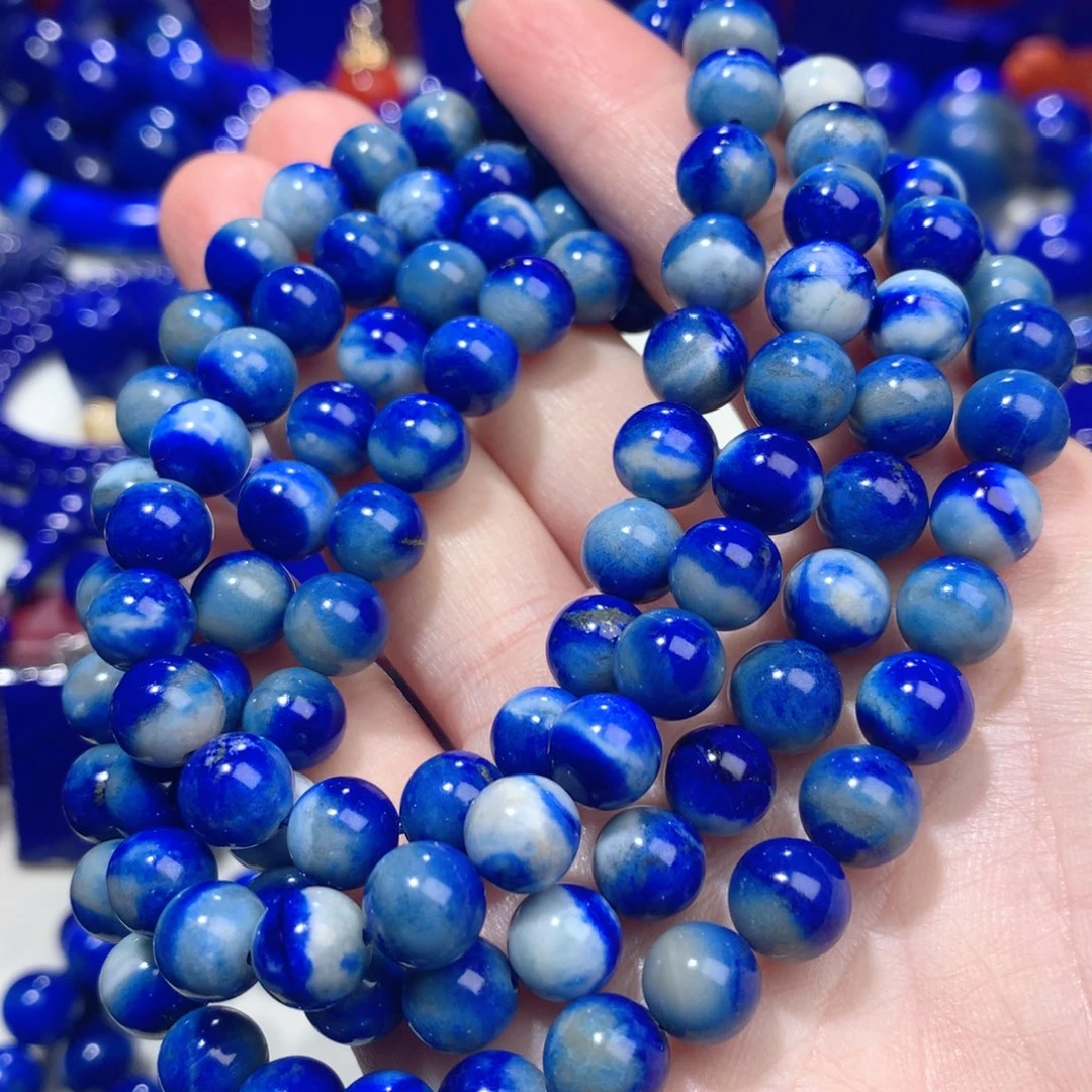 青金石未镶嵌8m玉化手链