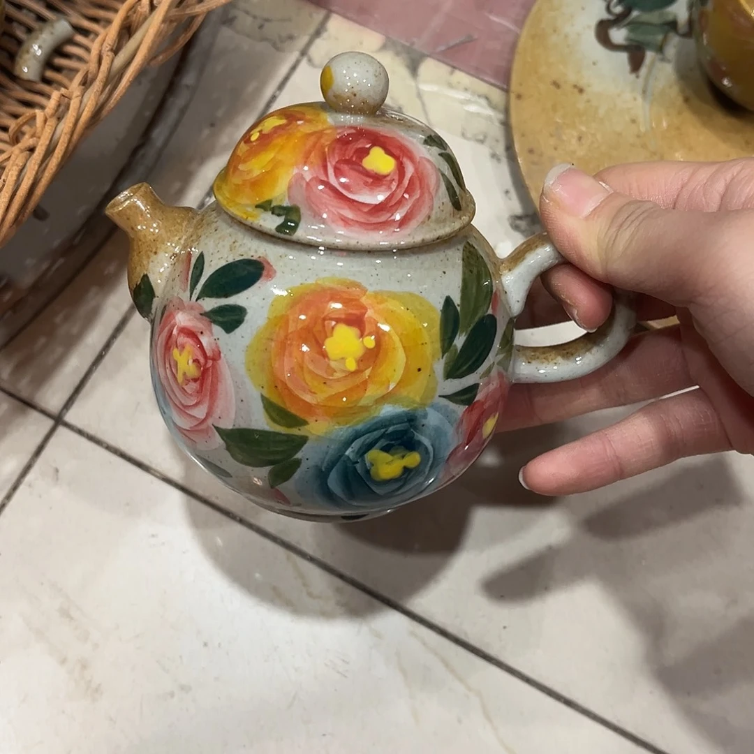 陶泥景德镇手工手绘高温釉下彩