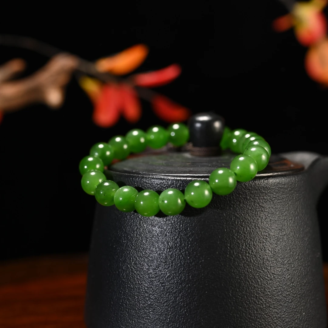 Lot8801 和田玉碧玉手串/杭拍