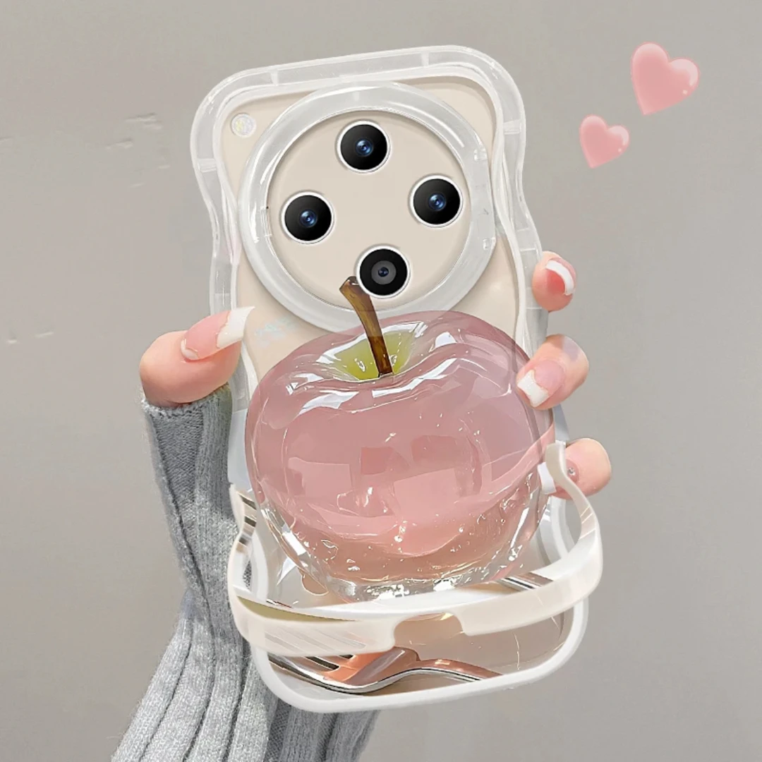 雅天立水晶苹果双支架适用iPhone苹果16手机壳华为vivo小米15oppo