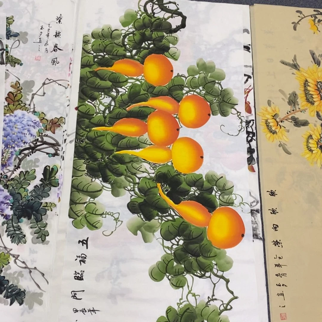国画尺寸140✖️70四尺精品手绘画
