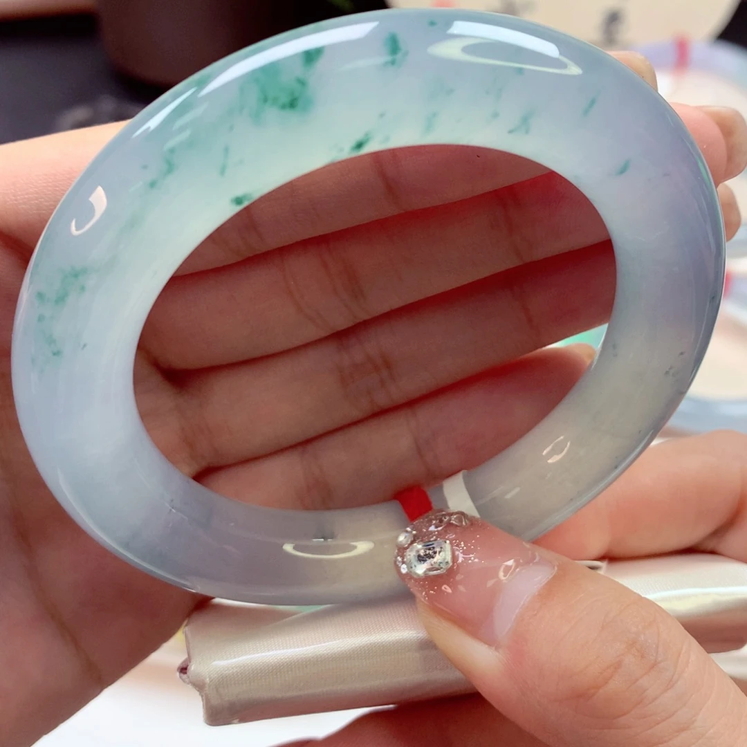 未镶嵌手镯翡翠57号圆条77