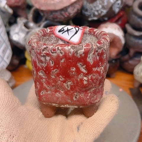 粗陶花盆手工花盆制作