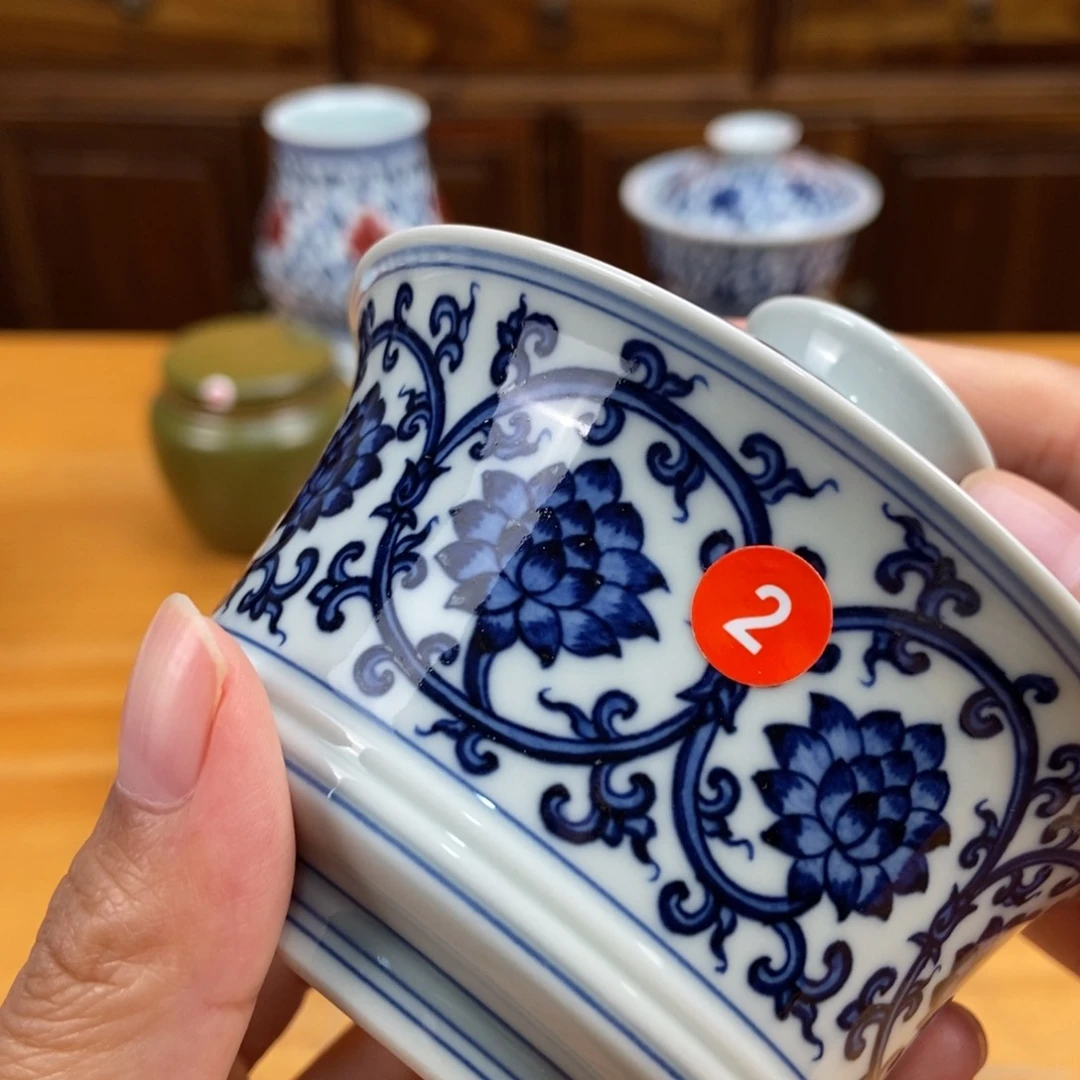 景德镇手绘现代茶具，非古董