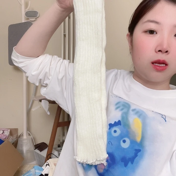 三醋酯纤维羊袜套白色随单发539