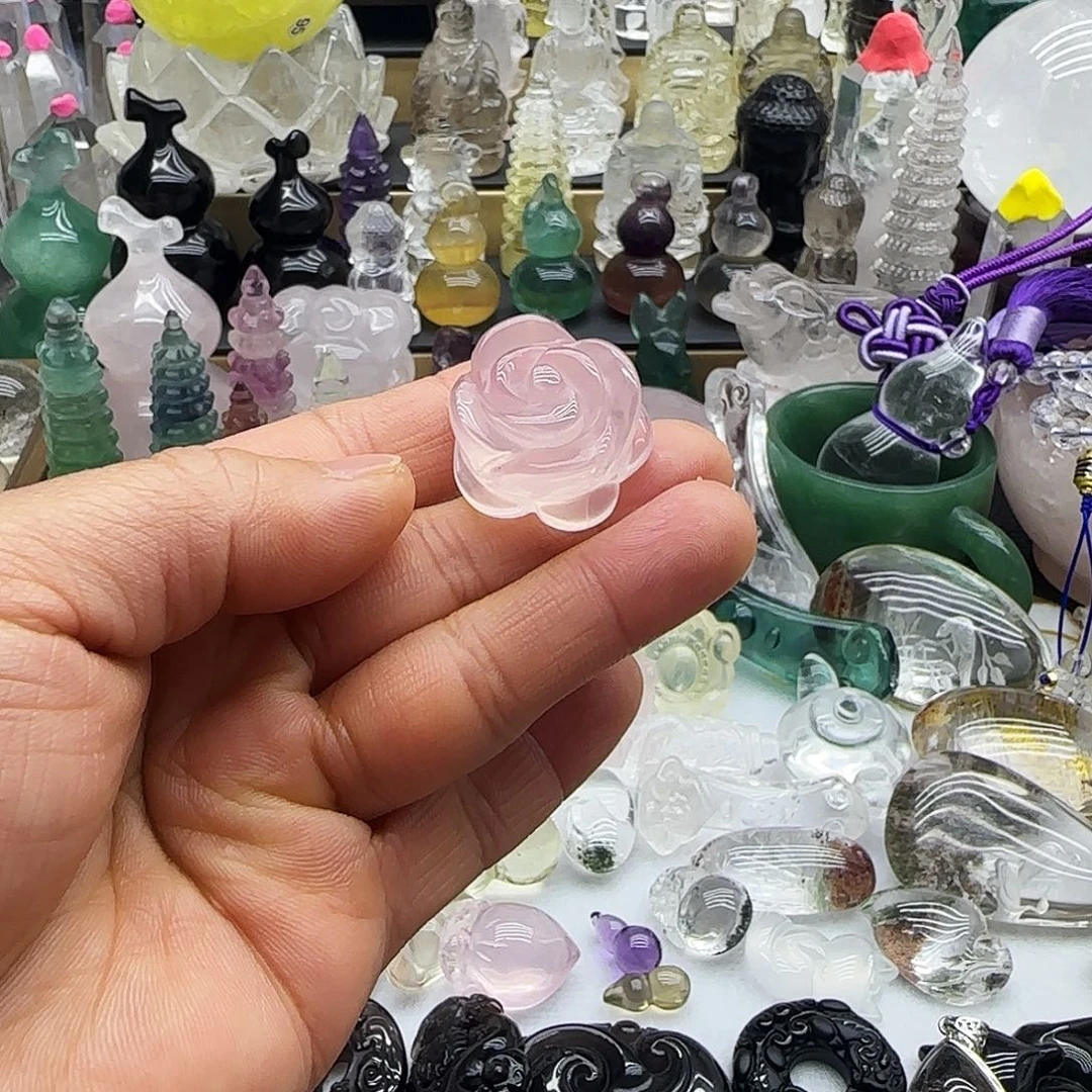 水晶车挂未镶嵌摆件