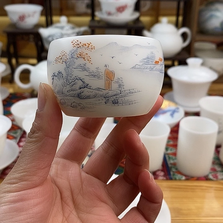 杯德化陶瓷德化白瓷主人杯