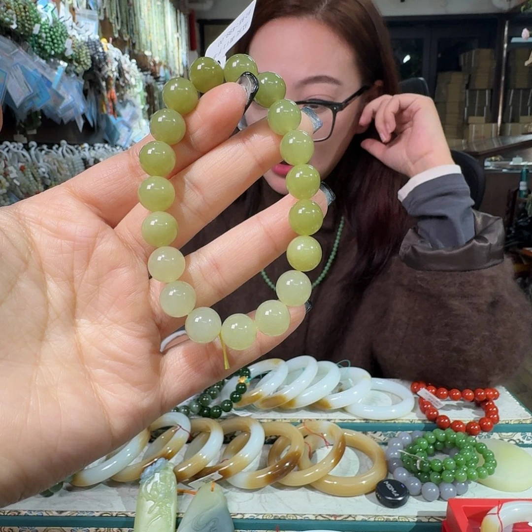 和田玉未镶嵌手链