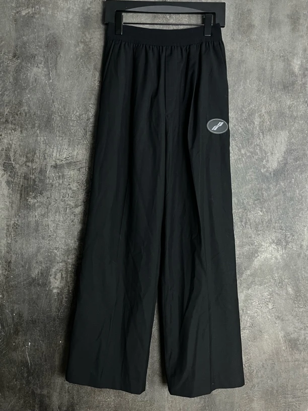 全新未使用 WE11 DONE 徽标logo黑色休闲长裤/02372