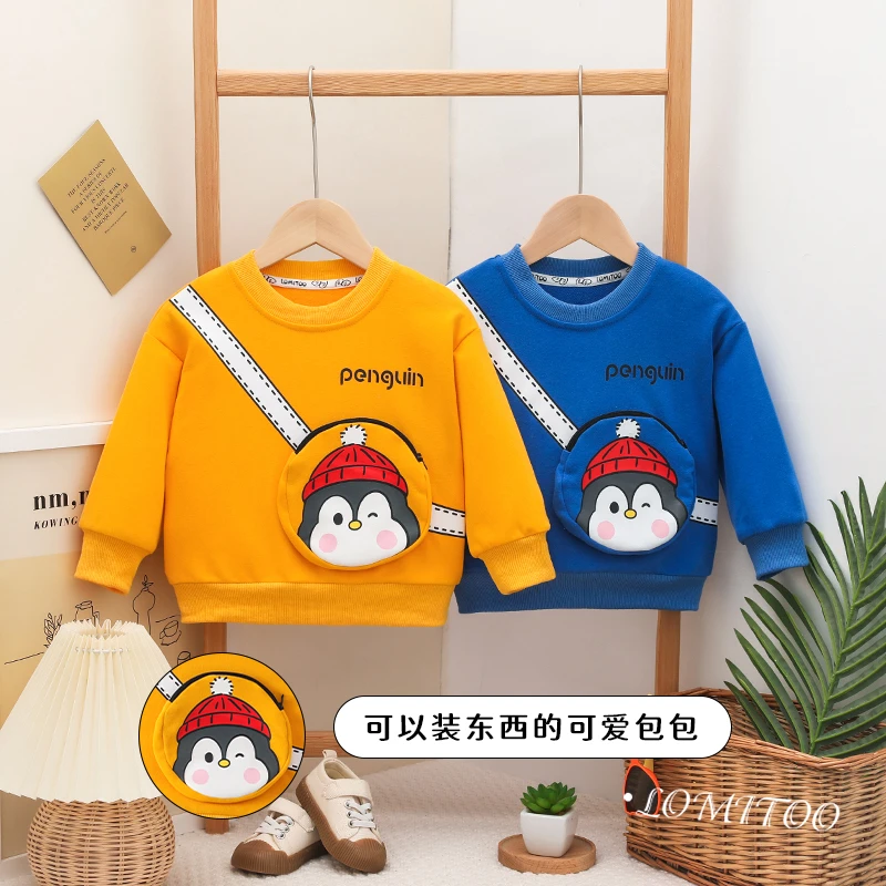 2024春季新款 立体企鹅包卫衣4W016