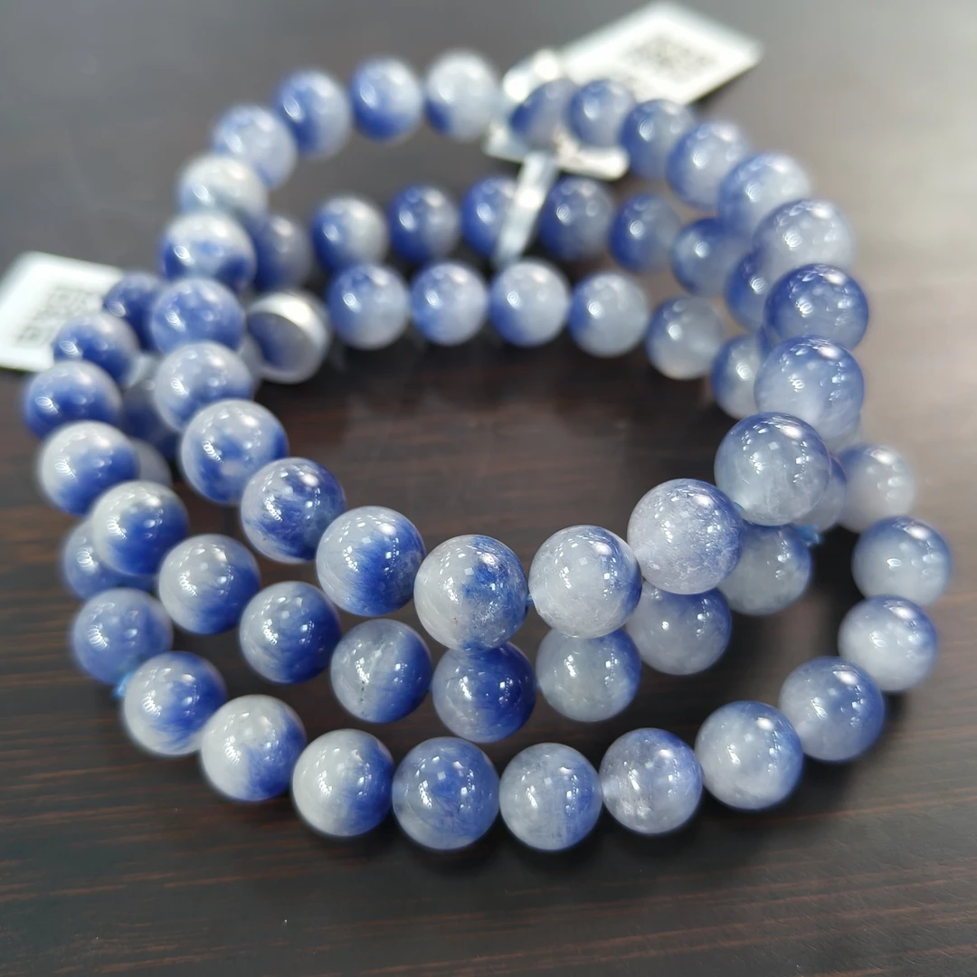 【书记甄选】天然蓝线单圈手链 多样式发一件 约8mm  YW6020