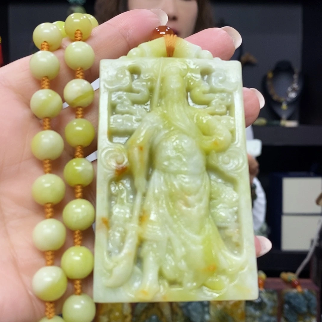 未镶嵌岫玉挂件吊坠项链