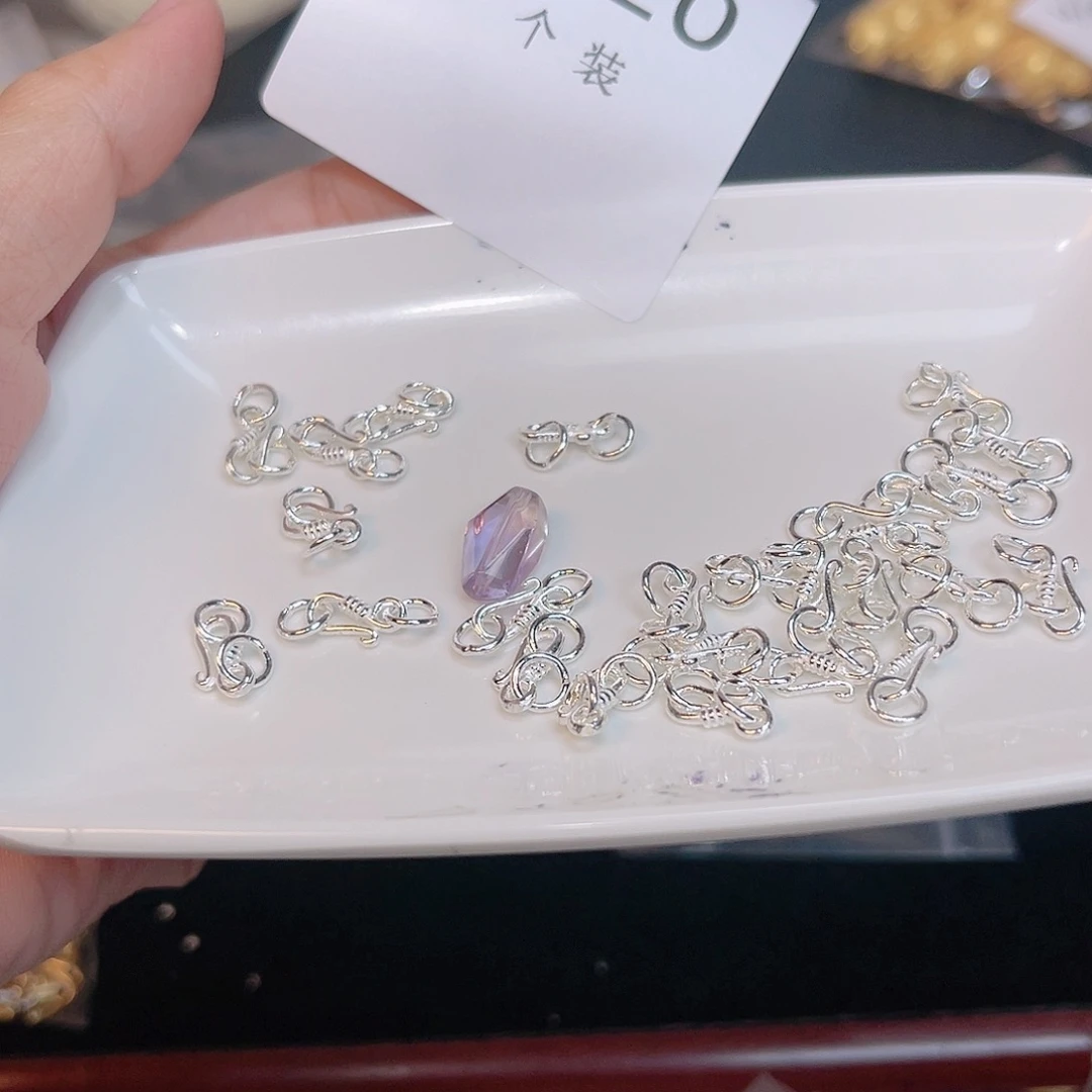 紫晶珠宝半成品银S925镶嵌120