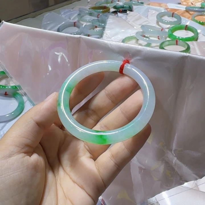未镶嵌手镯翡翠49圆条