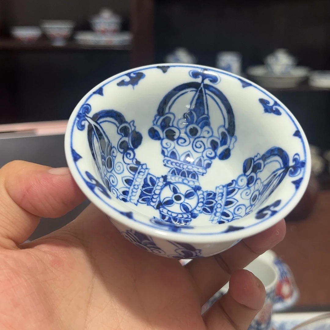 枫***起摆件景德镇手工手绘陶瓷