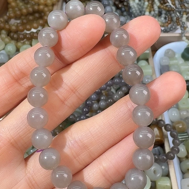 和田玉未镶嵌颈饰8mm