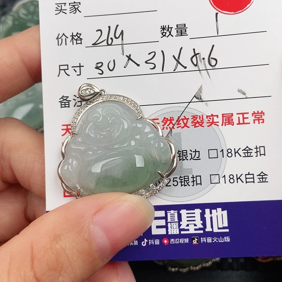 翡翠银S925镶嵌颈饰