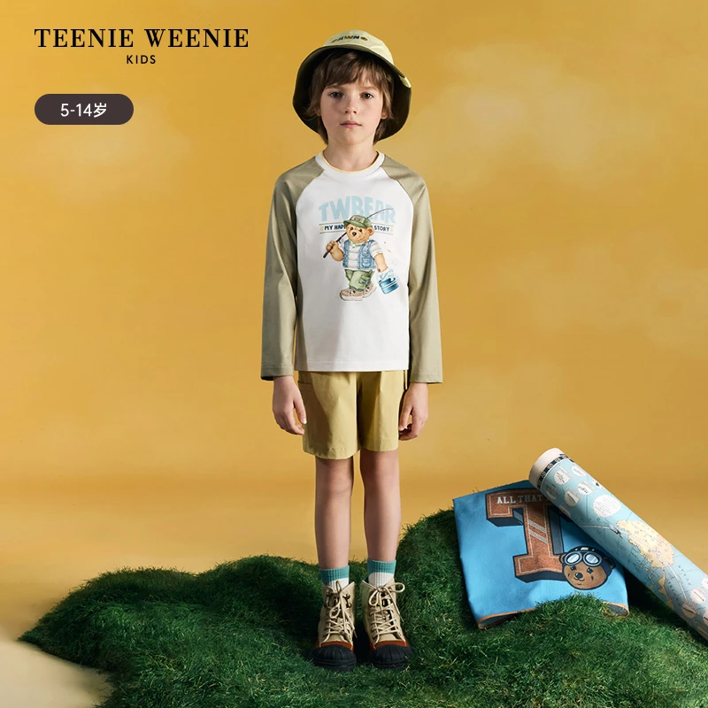 TeenieWeenie Kids小熊童装25春夏男童时尚宽松短裤TKTH252301B