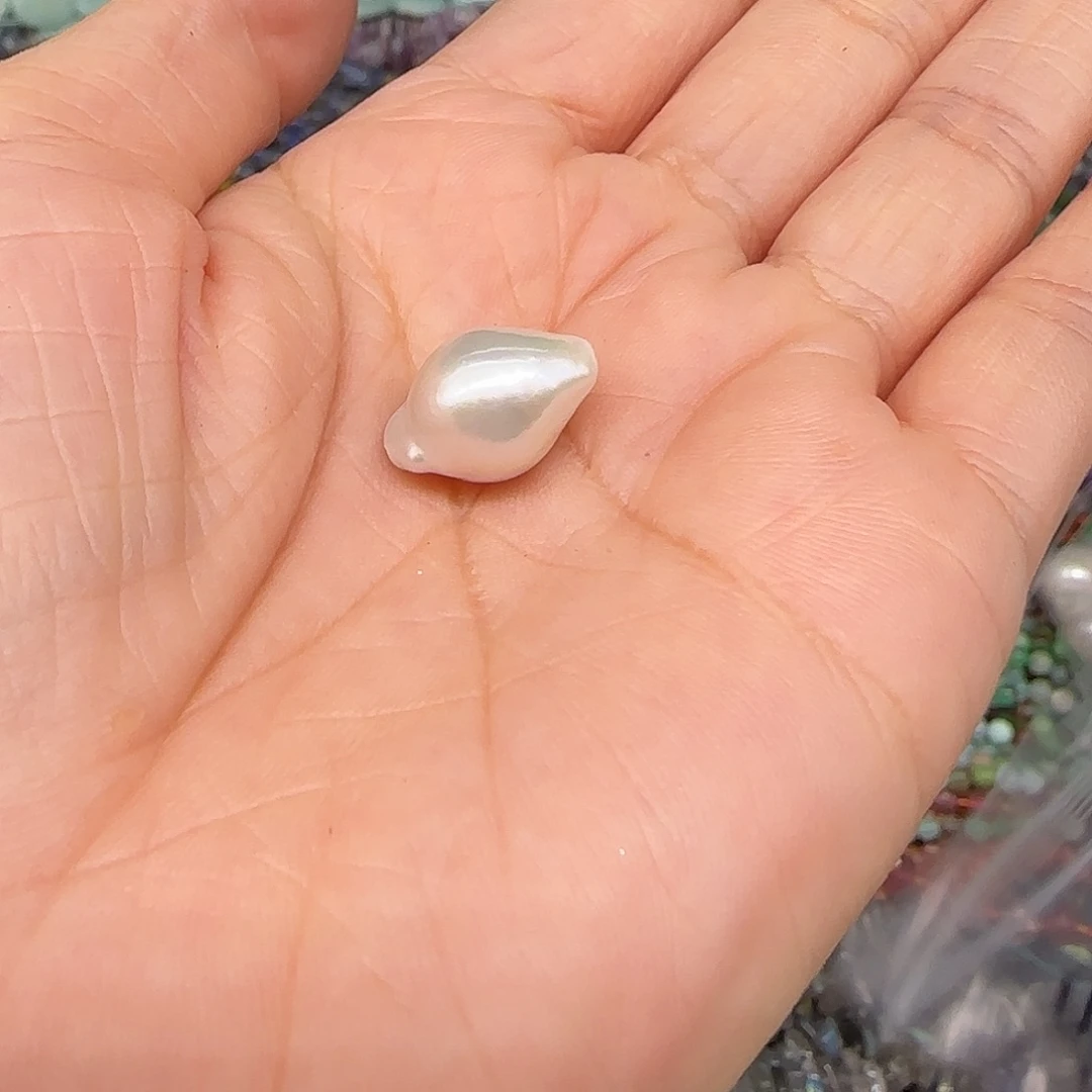 玛瑙/玉髓合金珠宝半成品珍珠9-12mm一颗